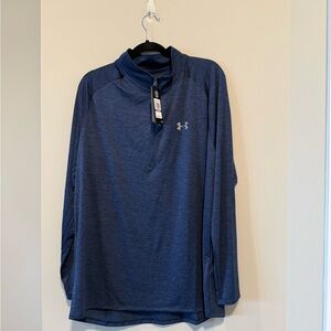Under Armour Steel Blue Half-Zip Top